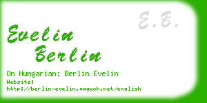 evelin berlin business card